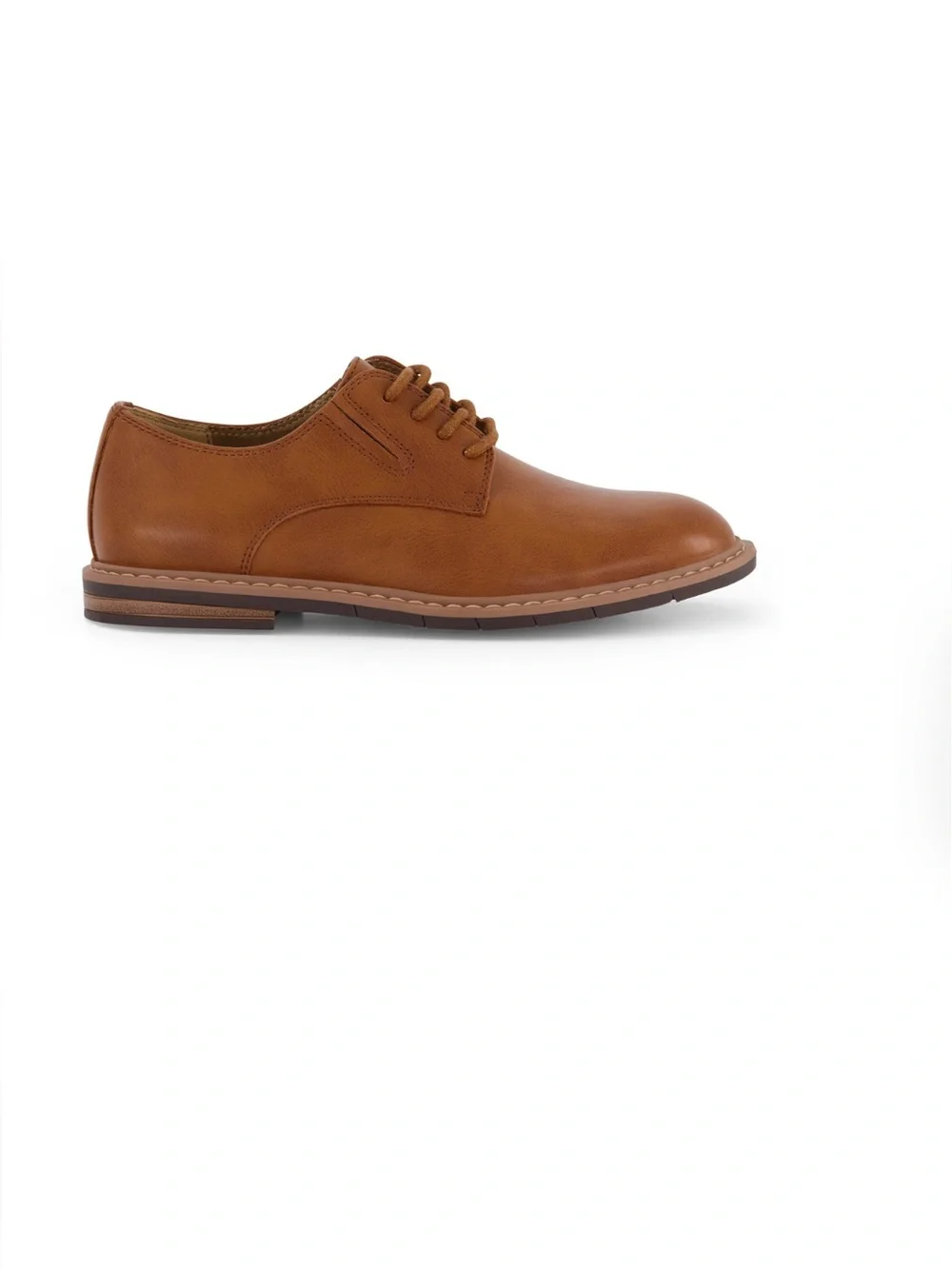 🤎 NWT//Kenneth Cole Boys Padded Inside Brown Lace-Up Dress Shoe/Sz 5 🤎